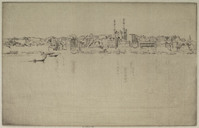 St G 028
<br/>
Gezicht op Benaris (Varanasi)
<br/>
<em>Lumsden, Ernest S. (1883-1948)</em>